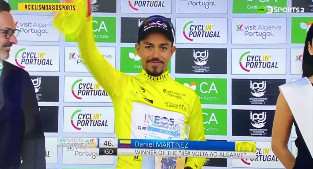 Daniel Felipe Martínez gran campeón en la Vuelta al Algarve.