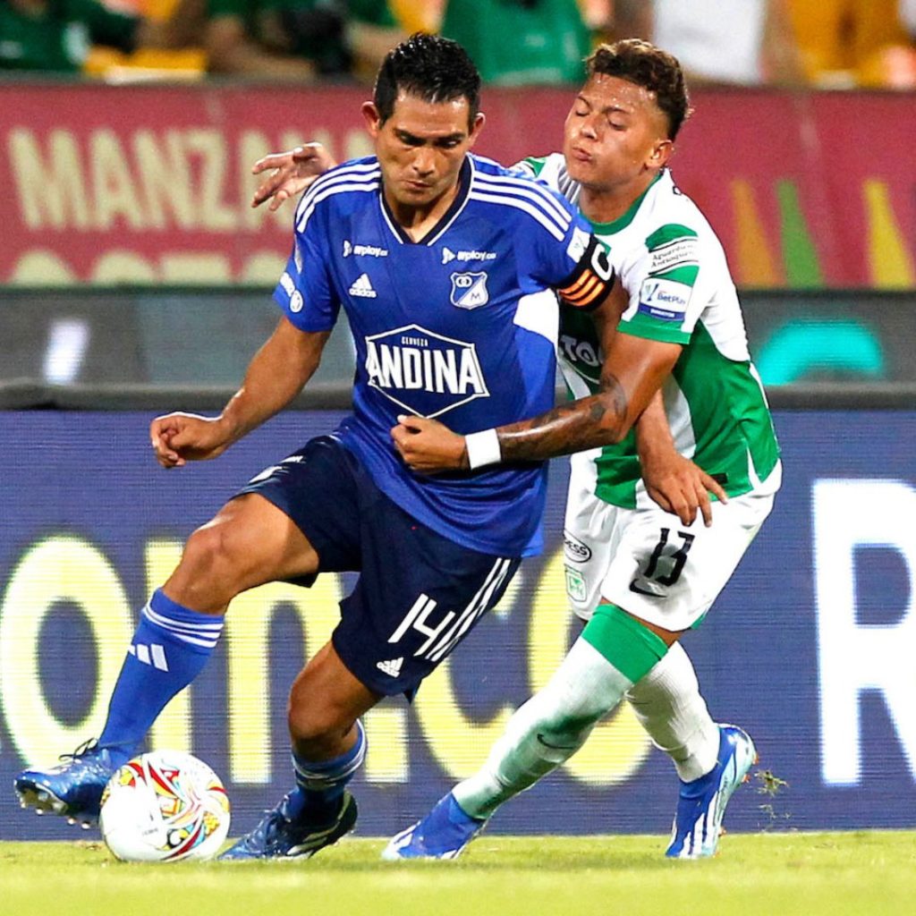 Millonarios derrota a Nacional y tiñe de azul el Atanasio.