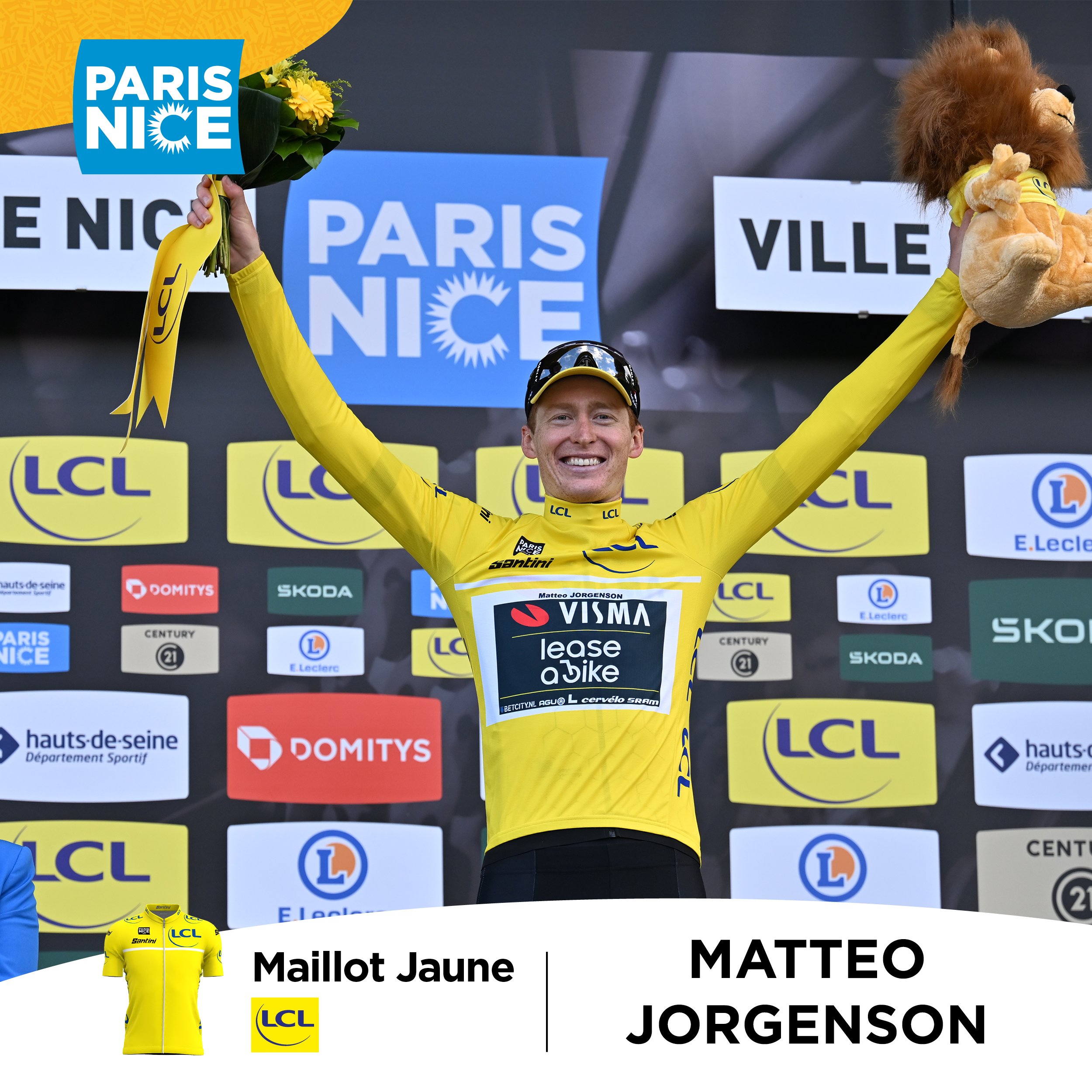 París-Niza: Matteo Jorgenson se coronó campeón.