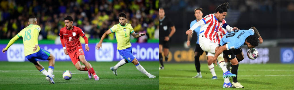 La Selección de Brasil bailó zamba ante Ecuador en Curitiba, Uruguay y Paraguay dejaron mucho que desear en su partido.